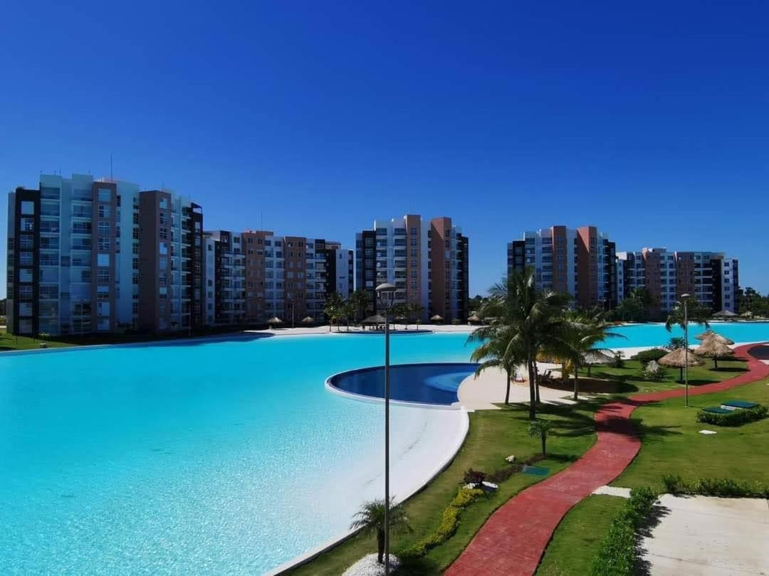 Condominio de lujo con la mejor vista Cancún Exterior foto